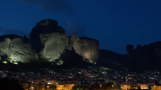 希腊卡拉姆巴卡的迈特拉著名的地方视频素材