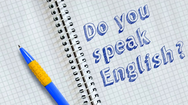 你会说英语吗?视频素材