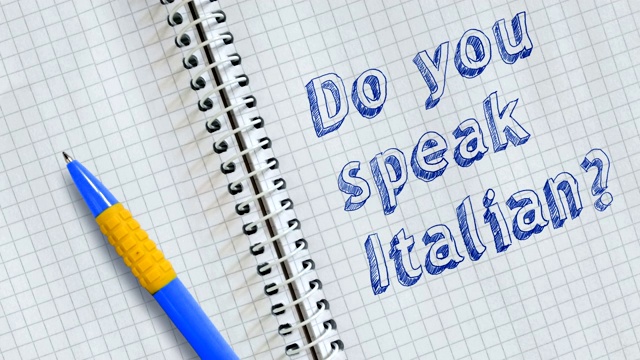 你会说意大利语吗?视频素材