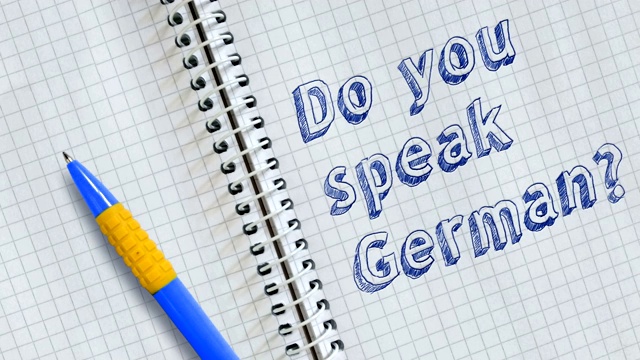 你会说德语吗?视频素材