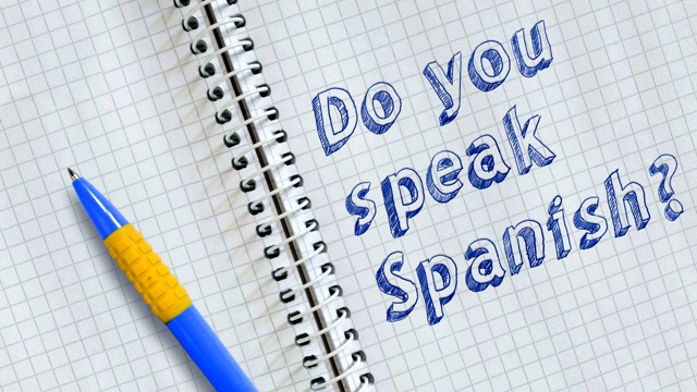 你会说西班牙语吗?视频素材
