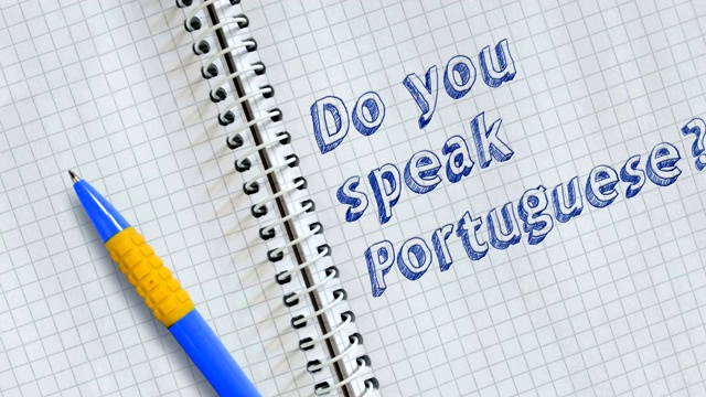 你会说葡萄牙语吗?视频素材