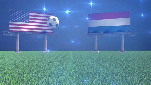 美国vs荷兰视频素材