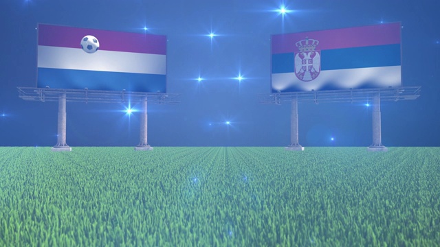 荷兰vs塞尔维亚视频素材