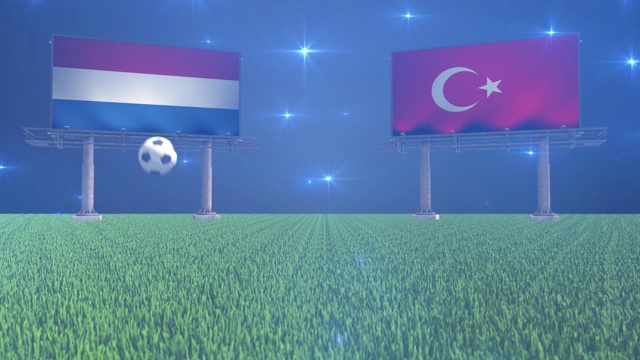 荷兰对土耳其视频素材