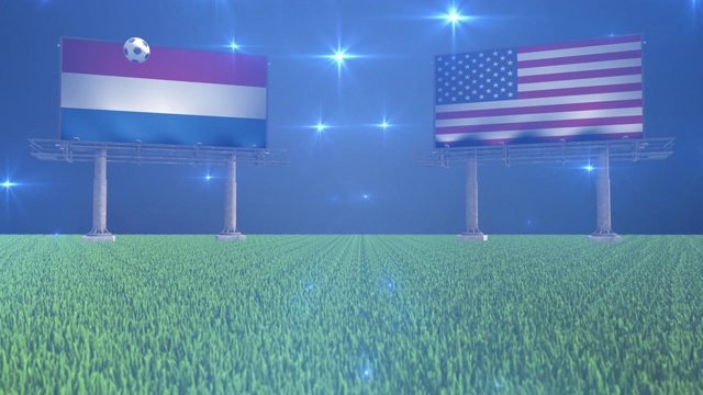 荷兰vs美国视频素材