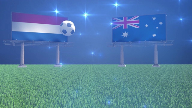 荷兰vs澳大利亚视频素材