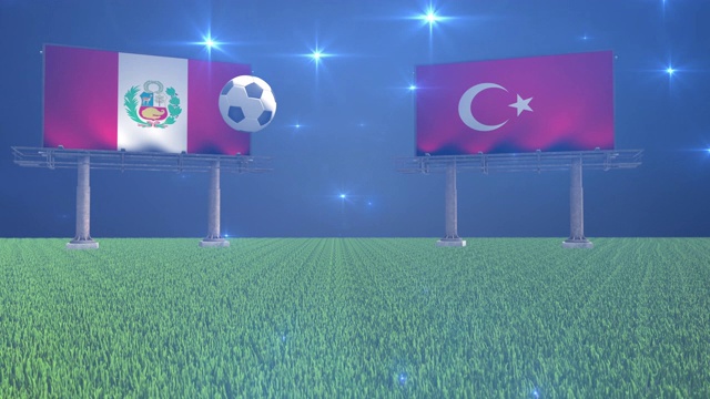 秘鲁对土耳其视频素材