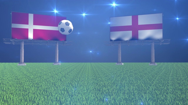 丹麦对英格兰视频素材