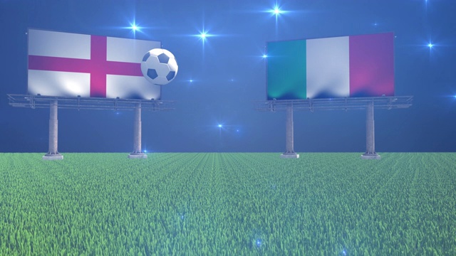 足球:英格兰对意大利视频素材