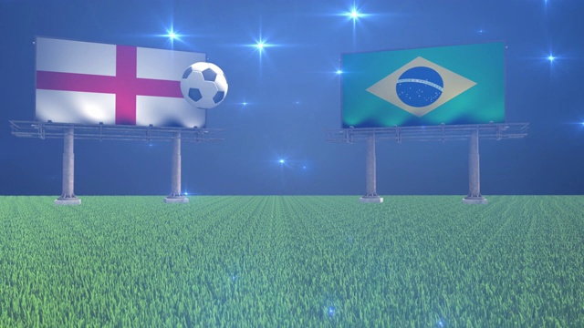 英格兰对巴西视频素材