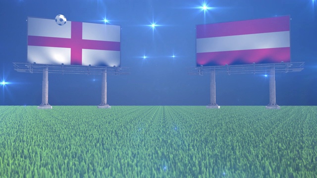 足球:英格兰对奥地利视频素材