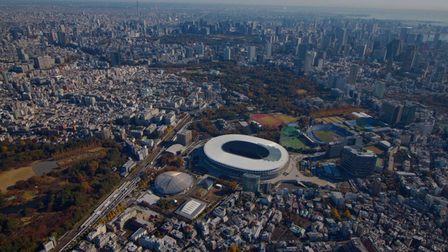 新国家体育场天线，东京，日本视频下载