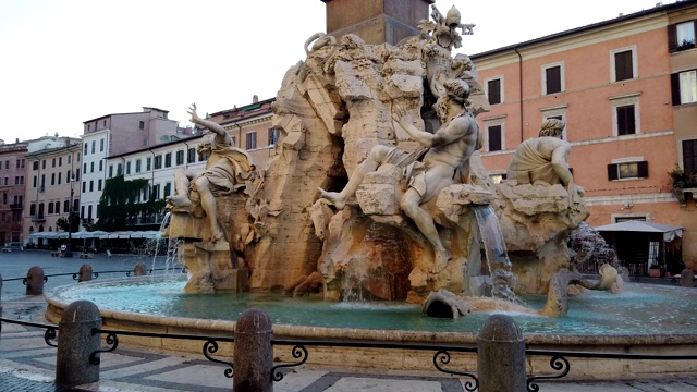 罗马有四条河的喷泉视频下载