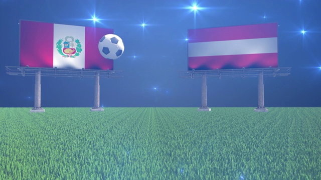 秘鲁对奥地利视频素材
