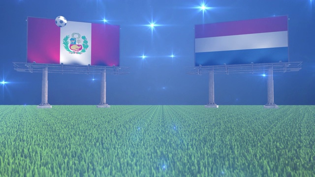 秘鲁对荷兰视频素材