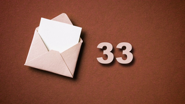 信封与收寄邮件计数器，定格运动，动画。视频下载