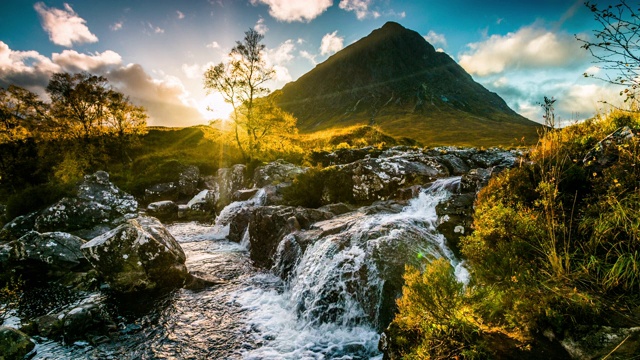 苏格兰美丽的风景- Buachaille Etive Mor视频下载