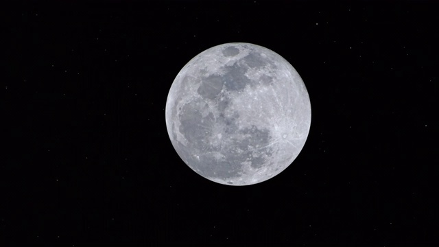 移动的月球空间图像。视频素材
