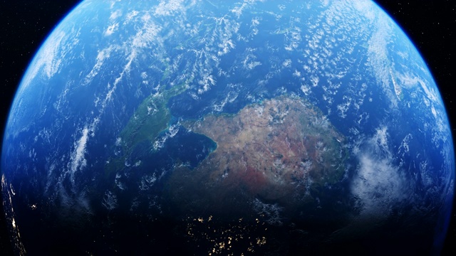 从外太空看澳大利亚4k视频素材
