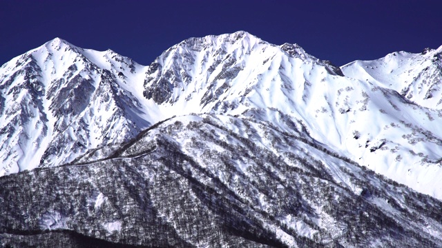 冬季的卡拉马松山。视频下载