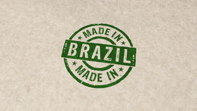 巴西制作的邮票和印花动画视频下载
