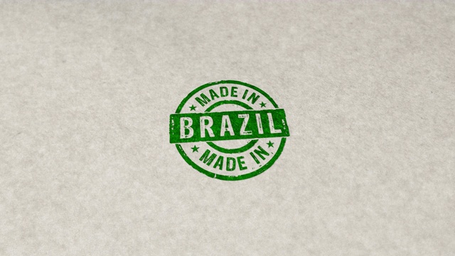 巴西制造的邮票循环动画视频下载