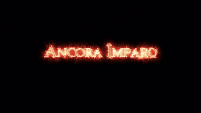 Ancora Imparo用火写作。循环视频下载