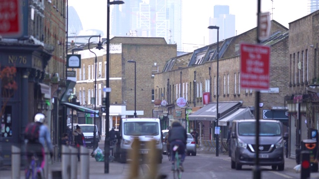 冬天的伦敦百老汇市场视频素材