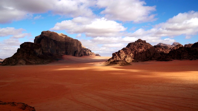 Wadi Rum沙漠，约旦，时光流逝视频购买