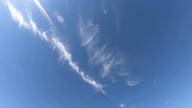 湛藍的天空。云的運動。間隔拍攝。視頻素材