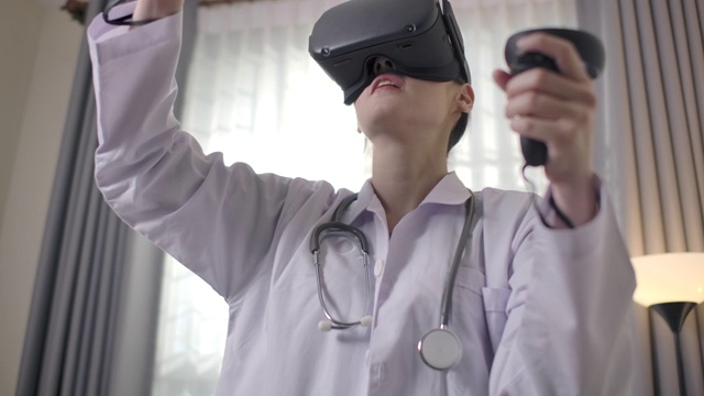 使用虚拟现实的模拟手术视频素材