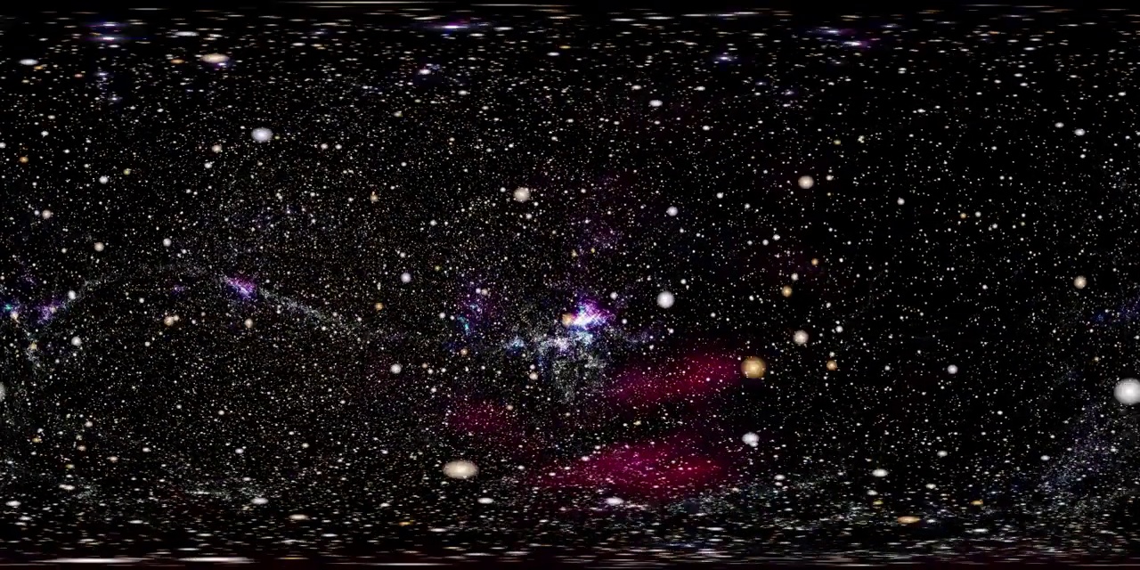 360 VR空间3005:虚拟现实视频在太空中的星场飞行视频下载