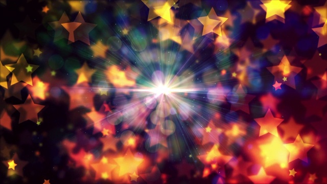 恒星和光束的抽象背景视频下载