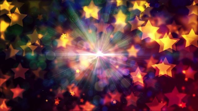 恒星和光束的抽象背景视频下载