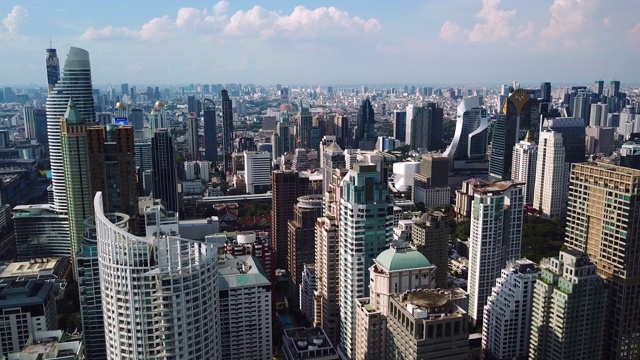 曼谷摩天大楼，曼谷CBD，泰国视频素材