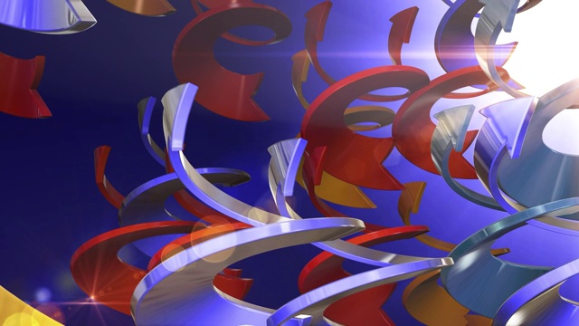 抽象背景的多色螺旋运动视频下载
