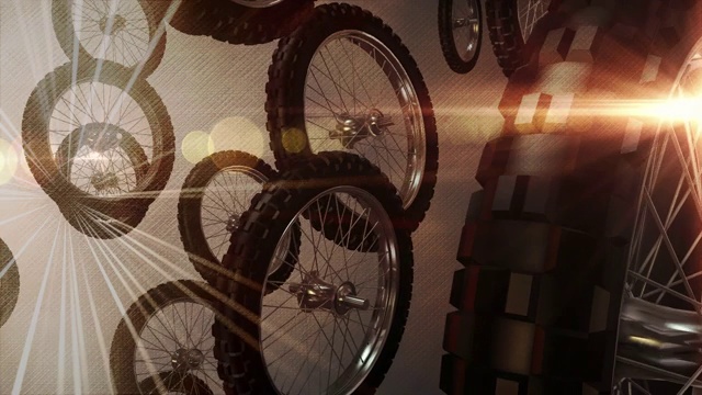自行车车轮的抽象背景视频下载