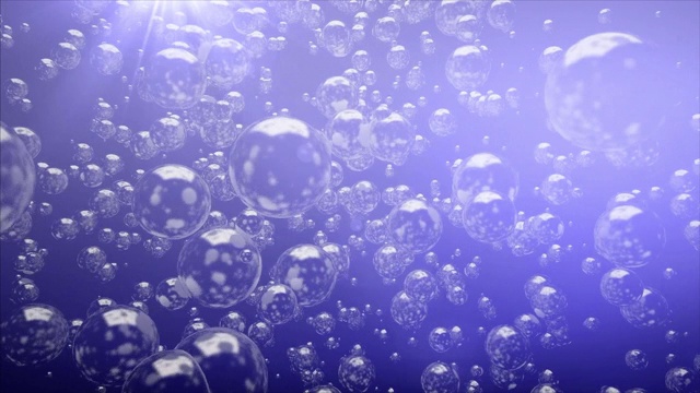 抽象背景蓝色气泡视频下载