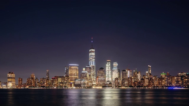 时间流逝的纽约城市景观，美国视频素材