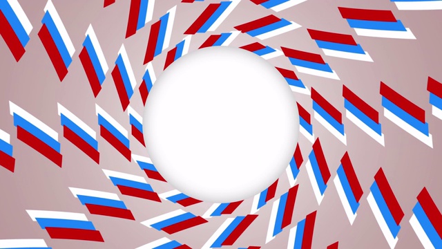 蓝色框架椭圆横幅波浪形状动画视频素材