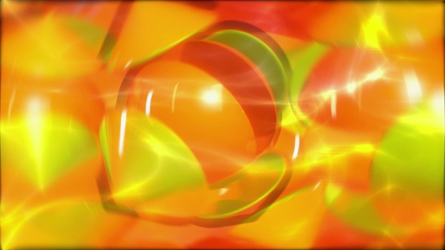 抽象背景的黄色和橙色形状的颜色视频下载