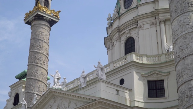 维也纳圣查尔斯教堂视频素材