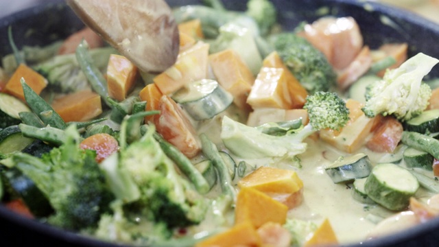 做一顿丰盛健康的饭菜视频素材