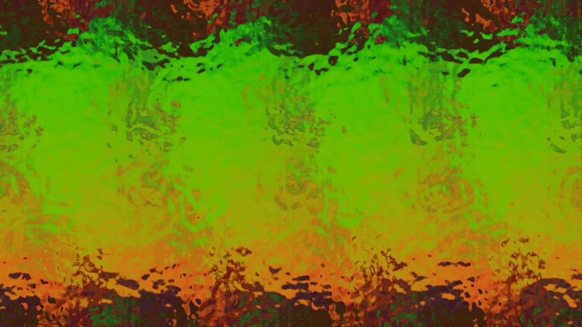 波浪移动在绿色黄色背景-动画视频素材