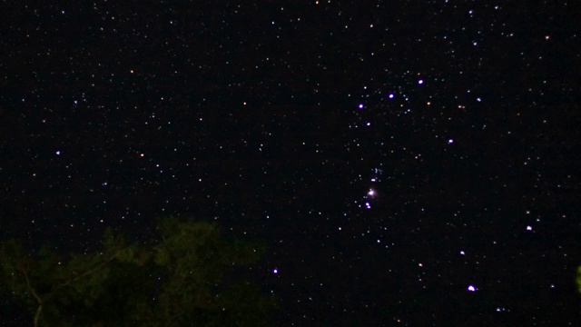 猎户座星，伟大的猎人星视频素材