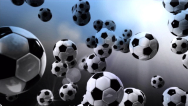 足球在云层中的抽象背景视频下载