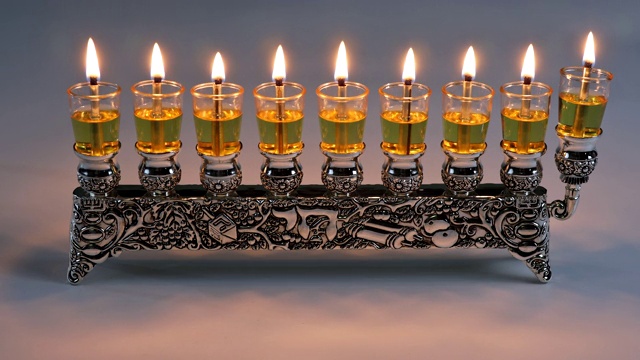 光明节是犹太教传统节日的象征视频素材