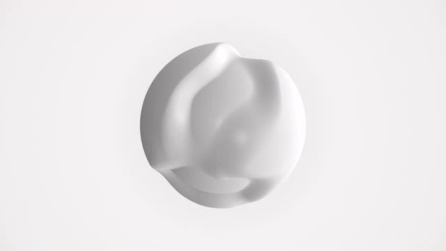 抽象的球形孤立在白色背景上视频下载