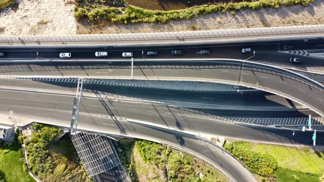 智利圣地亚哥高速公路十字路口视频素材